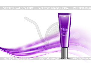 Body cream cosmetic design template - vector clipart