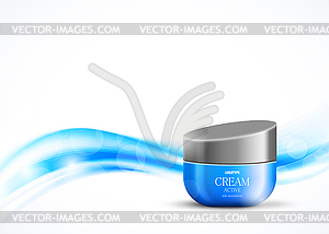 Body cream cosmetic design template - royalty-free vector clipart