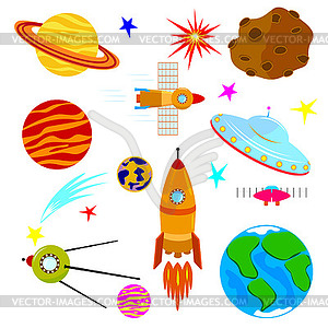 Astronautics - stock vector clipart