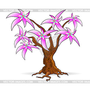 Fairy tree - vector EPS clipart