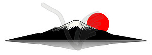 Mount Fuji - vector clipart