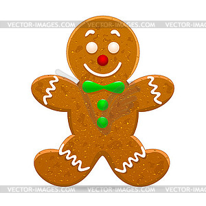 Christmas gingerbread cookies - stock vector clipart