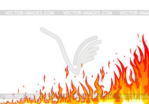 Spurts of flame - vector image