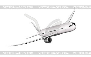 Пассажирский самолет - векторное изображение
