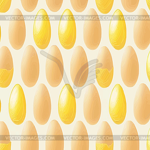 Seamless background of decorative eggs - vector clip art