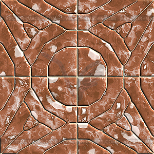 Creative patterned texture in form of square tiles - vector image