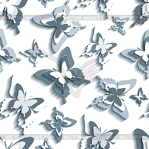 Stylish seamless pattern with white - grey - vector clip art