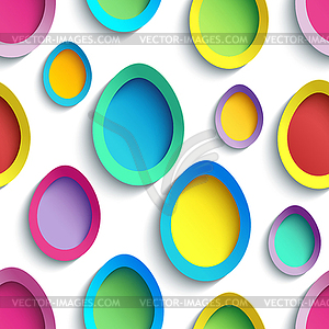 Stylish colorful seamless pattern with Easter egg - vector image