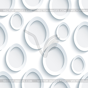 Stylish seamless pattern with grey-white Easter egg - vector clip art