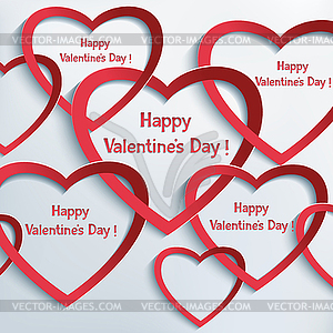 Abstract Valentines Day background - vector image