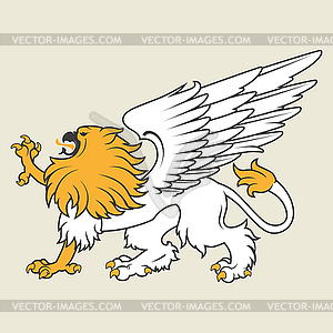 Heraldic griffin - vector clipart