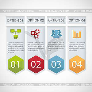 Modern infographic template - vector image