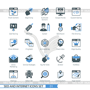 SEO icons set 0 - vector image