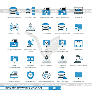 Networks Icon Set 0 - vector image