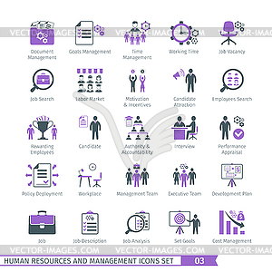 Human Resources Set 0 - vector image