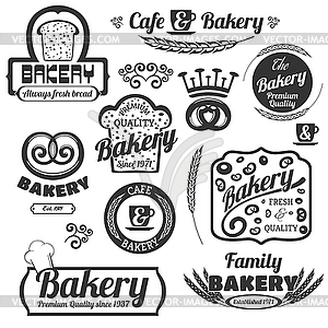 Bakery Labels Set - vector clipart