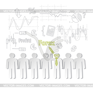 Forex training exchange trading, - vector image