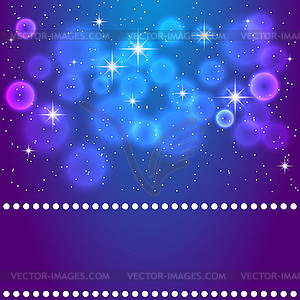 Space blue background - vector clipart