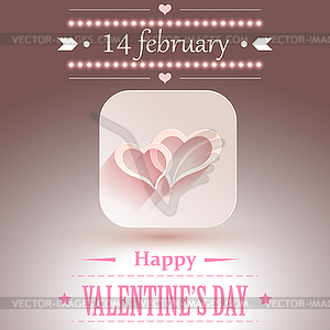 Valentines day background - vector image