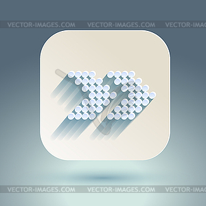 Arrow sign icon set - vector image