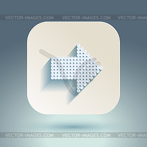 Arrow sign icon set - vector clipart