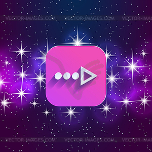 Arrow in night style UI - vector EPS clipart