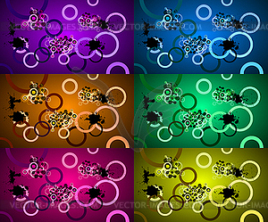 Sets of abstract backgrounds - vector clipart