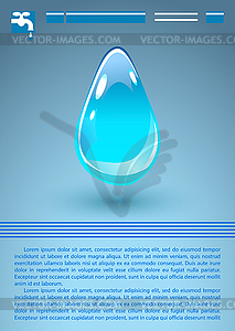 Water Drop - vector image