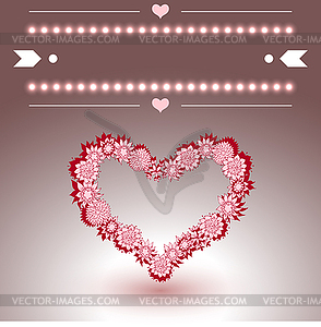 Empty Greeting Card with text-space - vector image