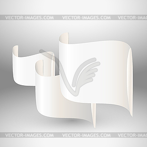 Blank paper sheets - vector clipart
