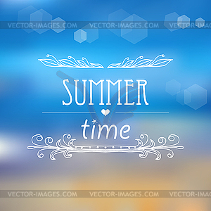 Summer time background - vector clip art