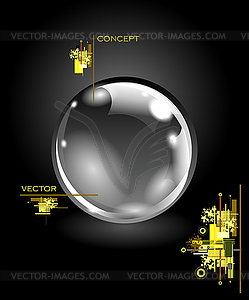 Realistic sphere - color vector clipart