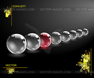 Realistic sphere - vector clipart