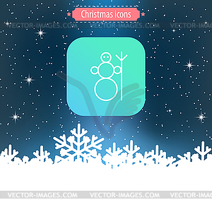 Рождественский дизайн иконок - векторный клипарт Royalty-Free