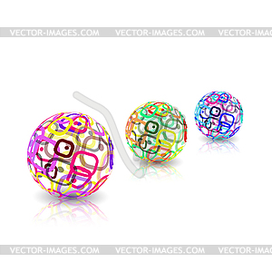 Logo design. Sphere shape for design - vector clipart