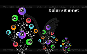 Stylized flowers. Abstract design - vector clipart