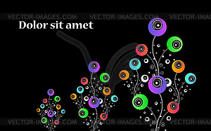 Stylized flowers. Abstract design - vector clipart