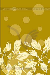 Floral back design - vector image