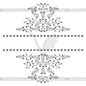 Frame with monograms for design and decorate - vector clipart