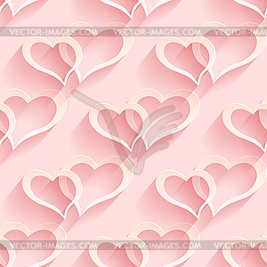 Seamless Heart Pattern. Soft Background. Regular - vector clipart