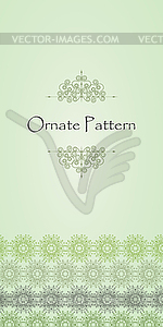 Ornament design of linear elements - royalty-free vector image