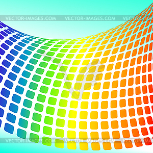 Background with halftone rainbow for your design - vector clipart