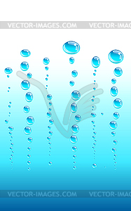 Sparkling bubbles water drink. background - vector image