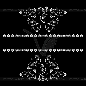 Frame with monograms for design and decorate - vector clip art