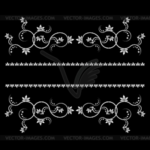 Frame with monograms for design and decorate - vector image