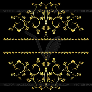 Page decoration elements or monograms. Can be used - vector image