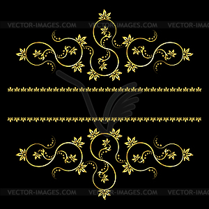 Page decoration elements or monograms. Can be used - vector clipart