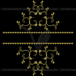 Page decoration elements or monograms. Can be used - vector clipart