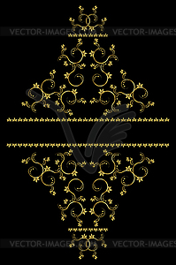 Page decoration elements or monograms. Can be used - vector clipart