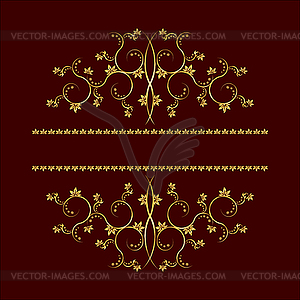 Page decoration elements or monograms. Can be used - vector image